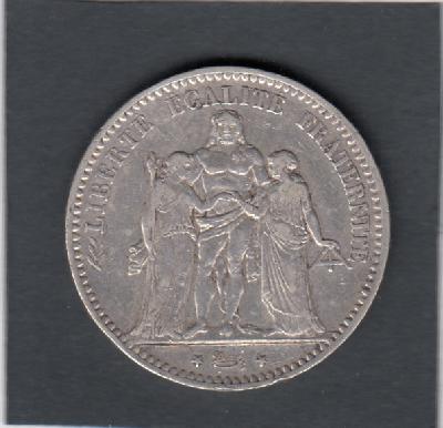 Beschrijving: 5 Francs HERCULES 